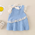 Baby Girl Sleeveless Princess Romper Outfit, Full Moon Triangular Crawler Clothes