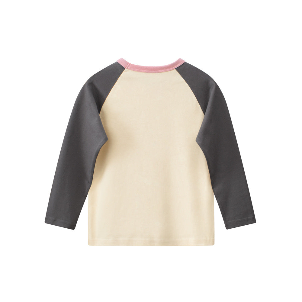 Girl Long Sleeve T-Shirt Children's Innerwear Baby Clothes for Toddlers
