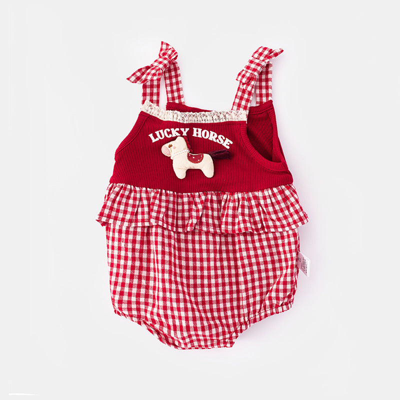 Newborn Baby Clothes Infant Romper Summer Baby Girl Onesie Small Age Harajuku Style