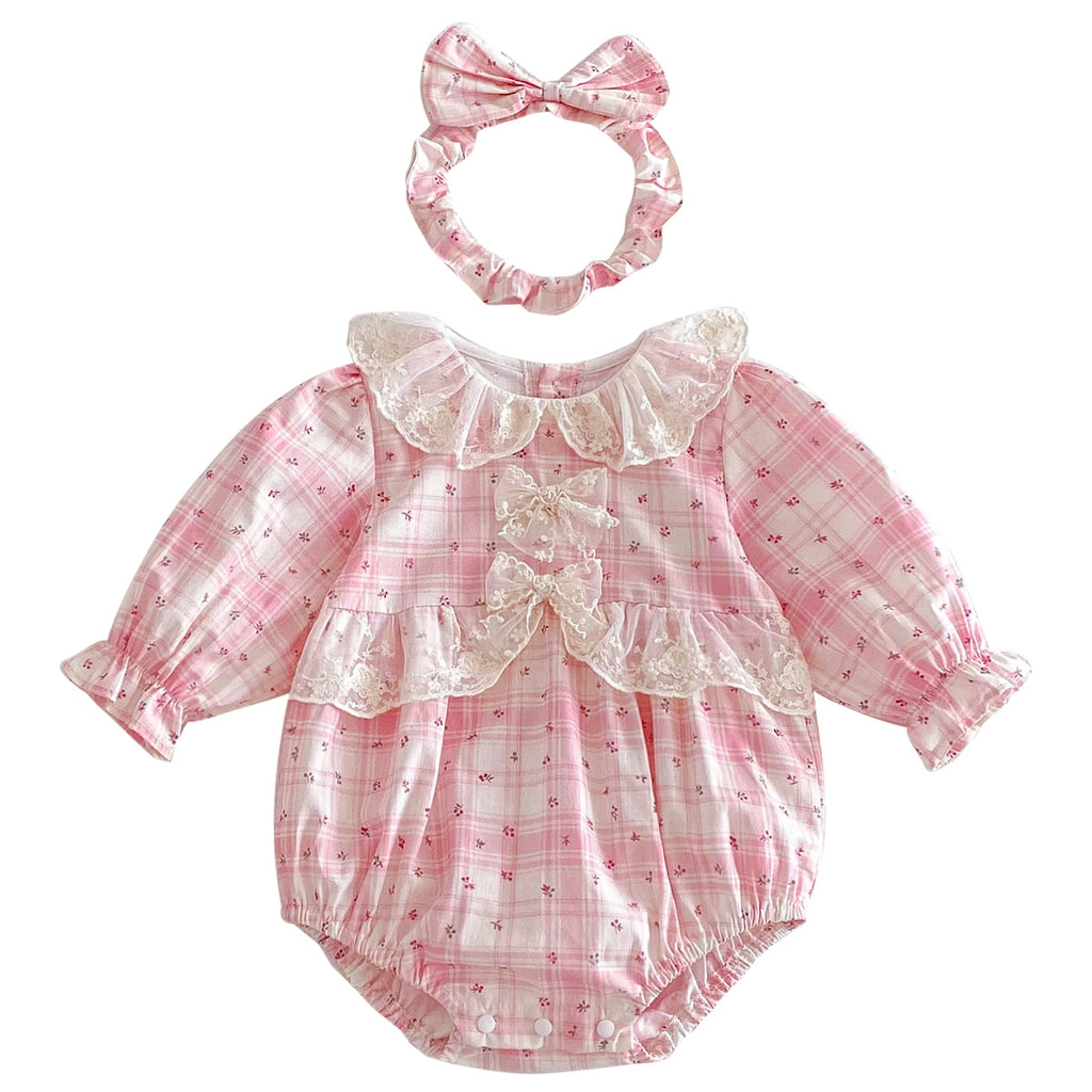 Baby Clothes Baby Romper Girl Ins Dress Sweet Princess Lace Sister Outfit Dropshipping