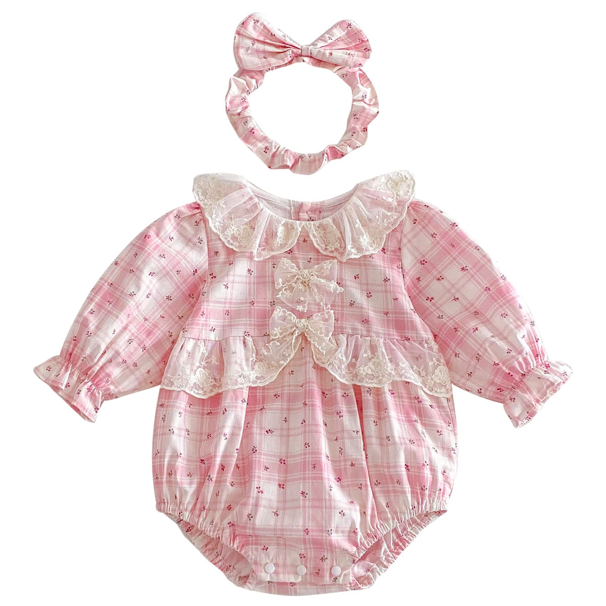 Baby Clothes Baby Romper Girl Ins Dress Sweet Princess Lace Sister Outfit Dropshipping