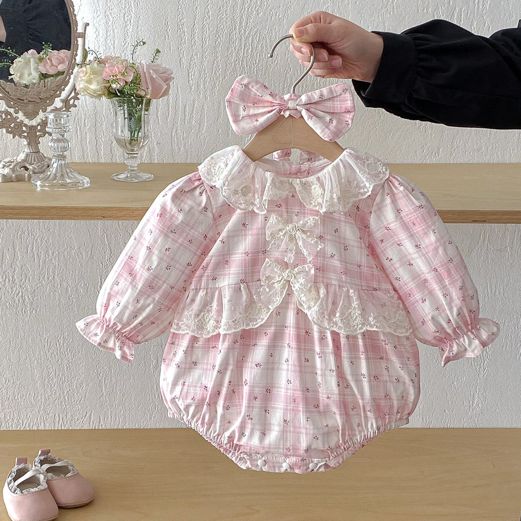 Baby Clothes Baby Romper Girl Ins Dress Sweet Princess Lace Sister Outfit Dropshipping