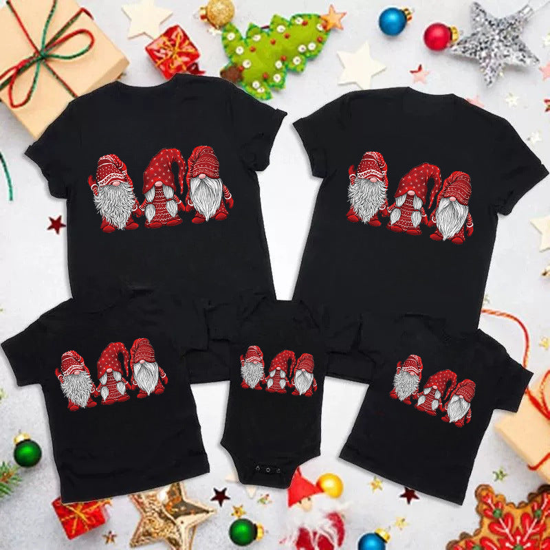 Cotton Family Matching Short Sleeve T-Shirt for Summer Family Outfits