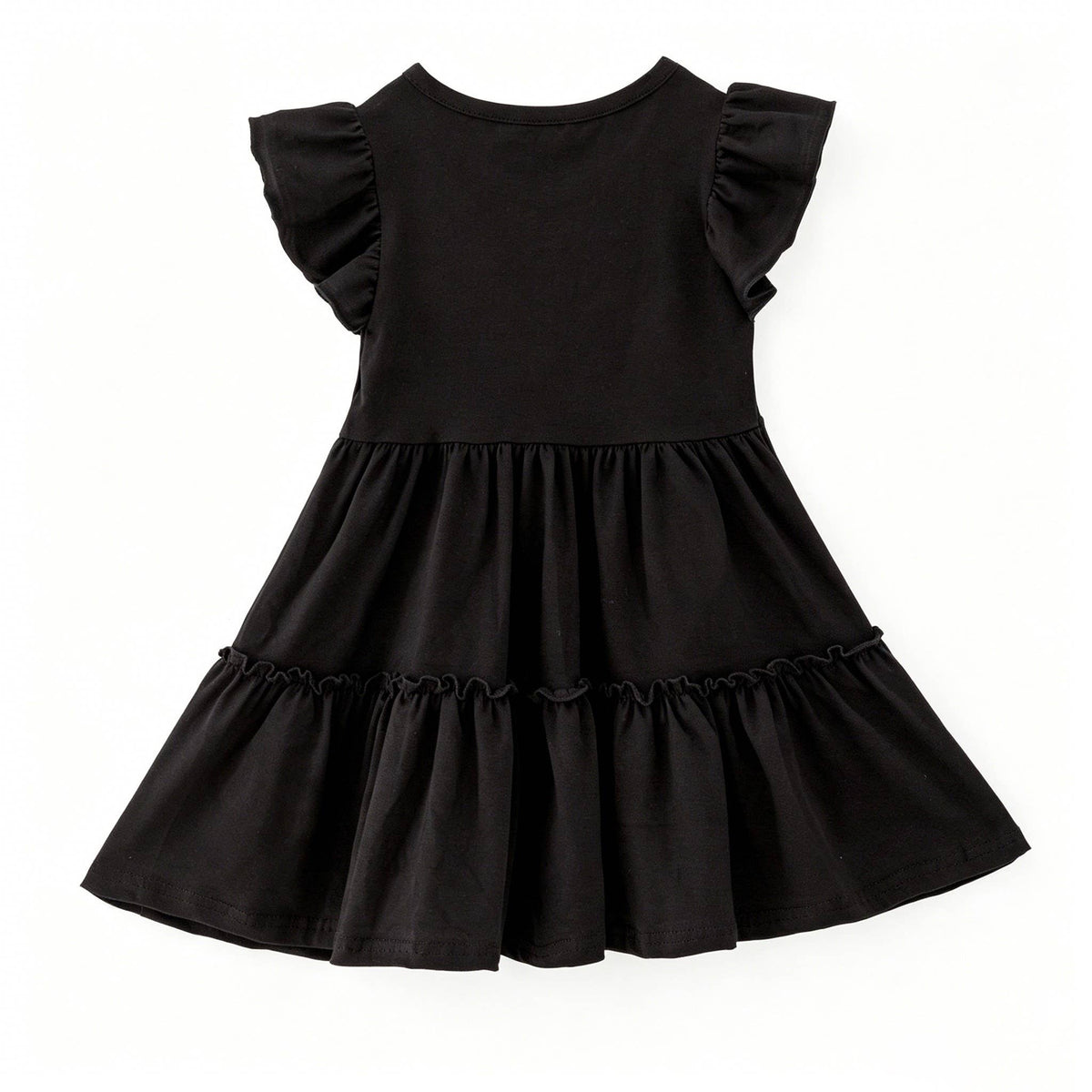 Black Football Sequin Girls Dress: 9/10 yrs