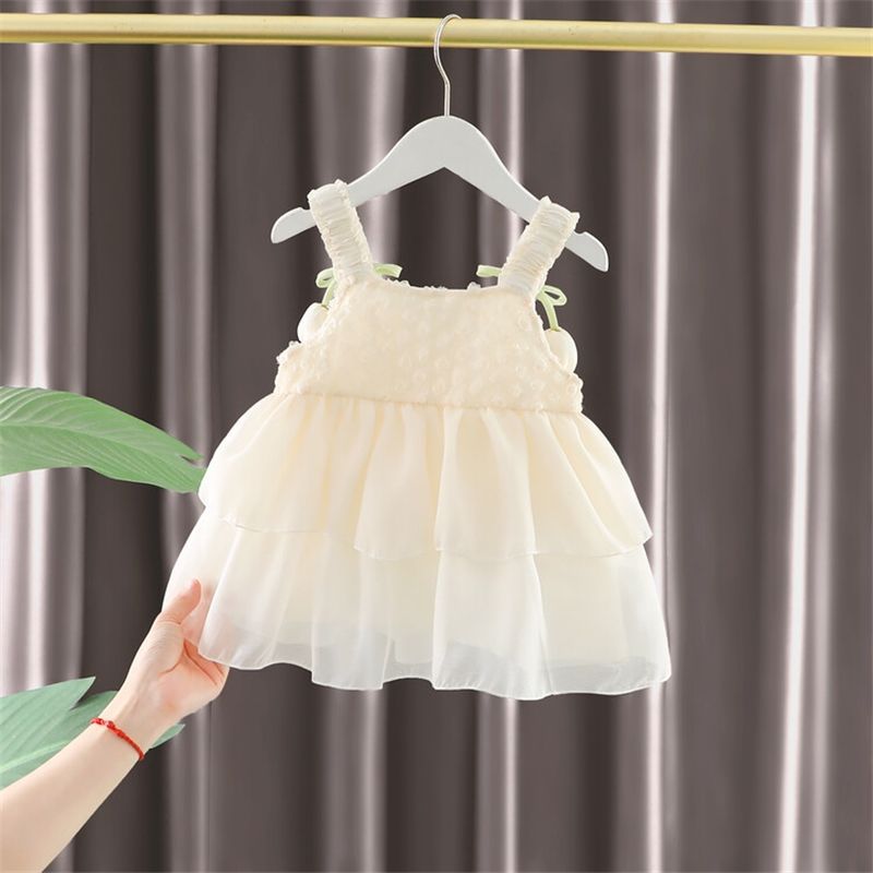Baby Clothes Lightweight Sleeveless Dress Newborn Girl