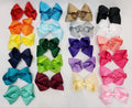 8" Hair Bows: Red