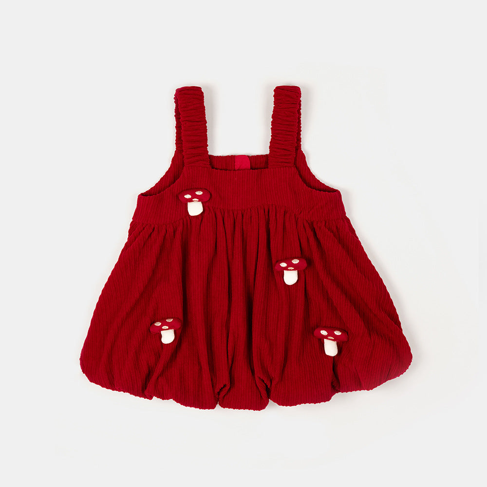 Charming Two-Piece Dress Set for Girls, Spring Clothing, 1-Year-Old Baby Formal Wear, Stylish Children's Princess Dress, New Year Outfit