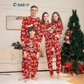 Christmas Family Matching Pajamas Set – Animal Print Parent-Child Holiday Loungewear