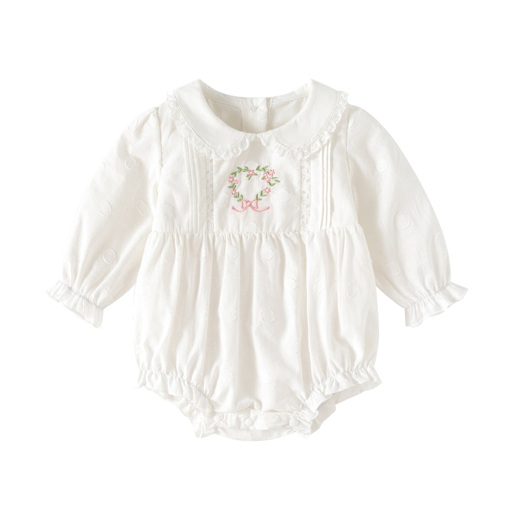 Baby Clothes Embroidered Sweet Girl Romper Baby Onesie