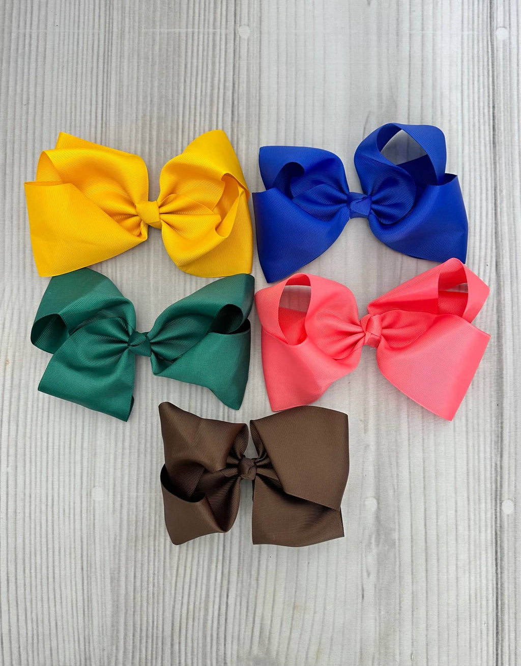 8" Hair Bows: Red