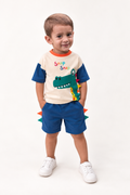 Children's Dinosaur Applique Two-Piece Set